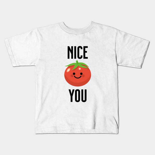 Nice To Meet (Tomato) You Kids T-Shirt by VicEllisArt